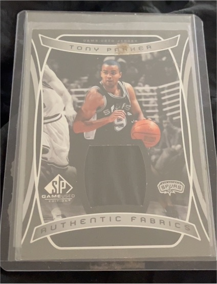 2004-05 SP Game Used Authentic Fabrics #AF-TP Tony Parker — front