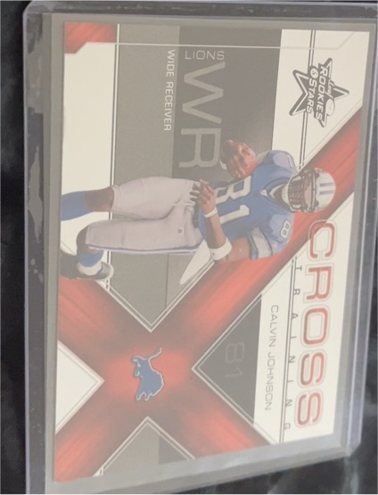 2007 Leaf Rookies & Stars Cross Training #CT-81 Calvin Johnson — front