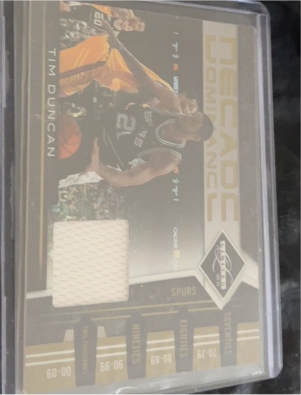 2010-11 Panini Limited #19 Tim Duncan Decade Dominance — front