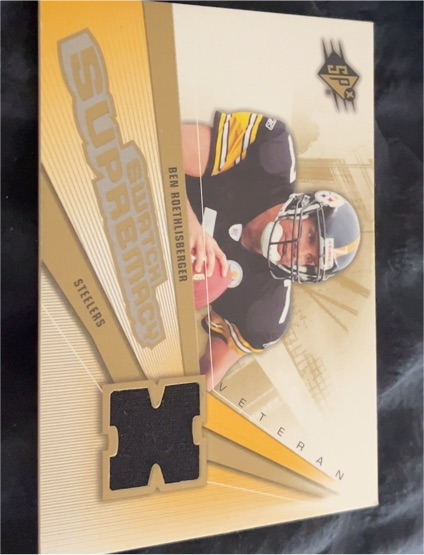 2006 Upper Deck SPx Swatch Supremacy #SWBR Ben Roethlisberger — front