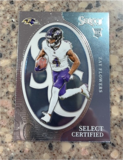 2023 Panini Select Certified Rookies #CRO-ZFL Zay Flowers — front