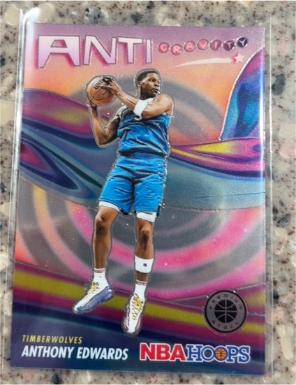 2023-24 Panini NBA Hoops Premium Stock #14 Anthony Edwards — front