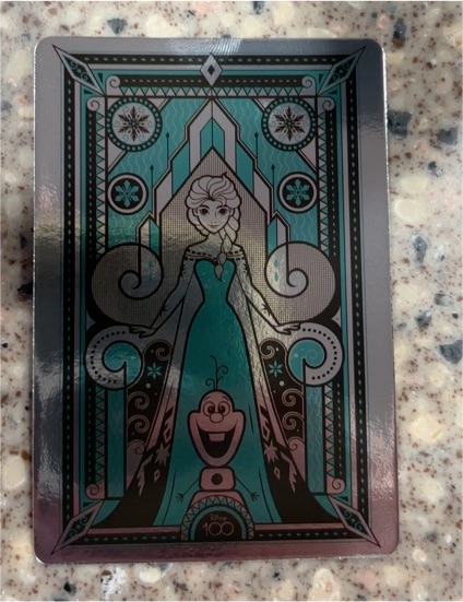2023 Bandai Carddass Disney 100 Wonder Card Collection Elsa — front