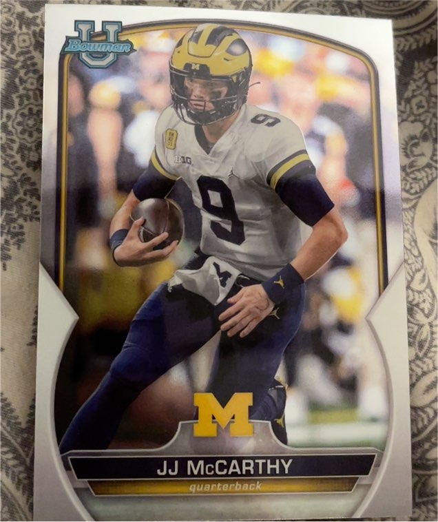2022 Bowman University Chrome #48 JJ McCarthy — front