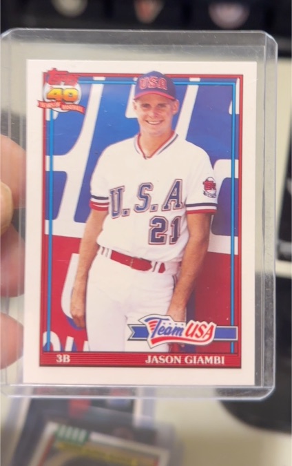 1991 Topps Traded #45T Jason Giambi Team USA — front