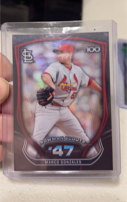 2015 Bowman Chrome Bowman Scouts' Top 100 #47 Marco Gonzales — front