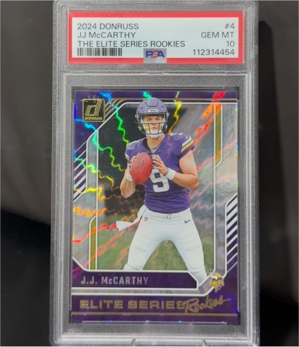2024 Donruss #4 J.J. McCarthy Elite Series Rookies — front