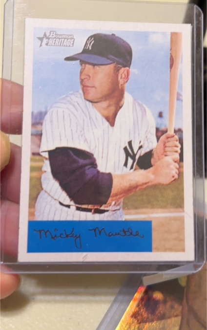 2007 Bowman Heritage #3 Mickey Mantle — front