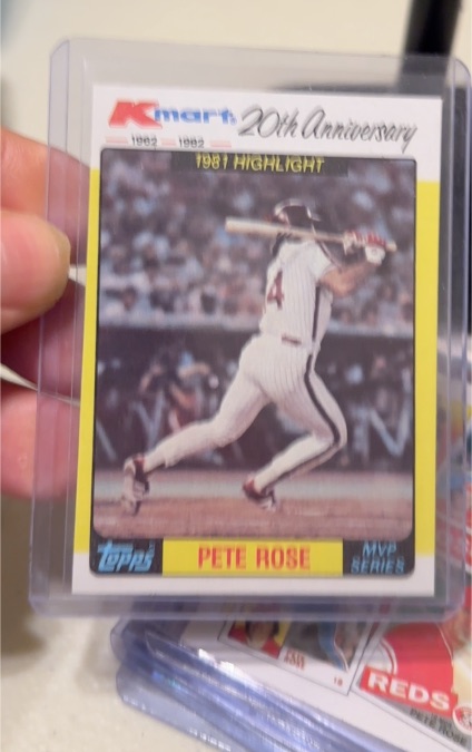 1982 Topps Kmart 20th Anniversary #44 Pete Rose — front