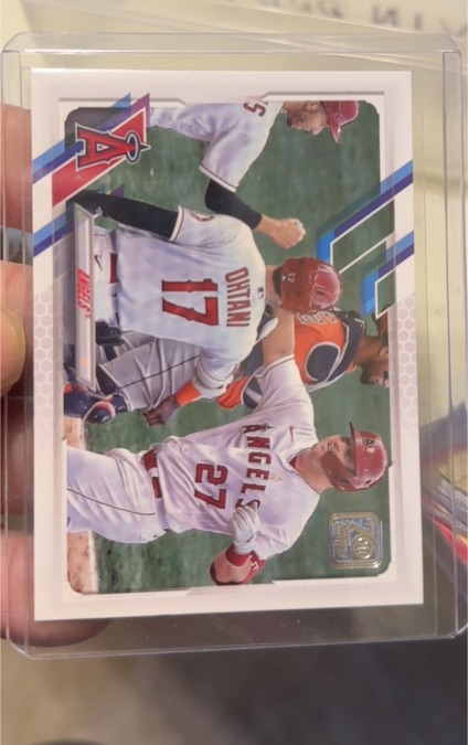 2021 Topps #621 Mike Trout, Shohei Ohtani — front