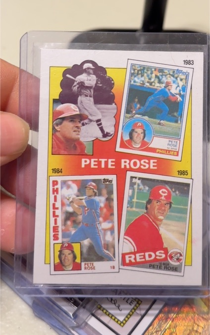 1986 Topps #7 The Pete Rose Years: 1983-1985 — front