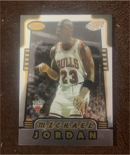 1996 Bowman's Best Honor Roll #HR2 Michael Jordan / Olajuwon — front
