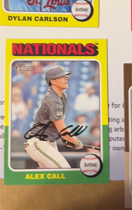 2024 Topps Heritage #113 Alex Call — front