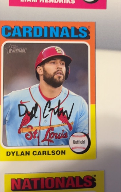 2024 Topps Heritage #418 Dylan Carlson — front