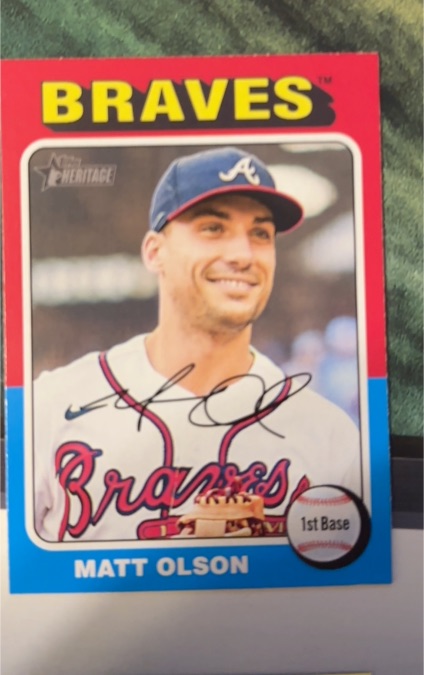 2024 Topps Heritage #440 Matt Olson — front