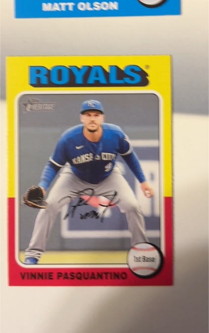 2024 Topps Heritage #365 Vinnie Pasquantino — front