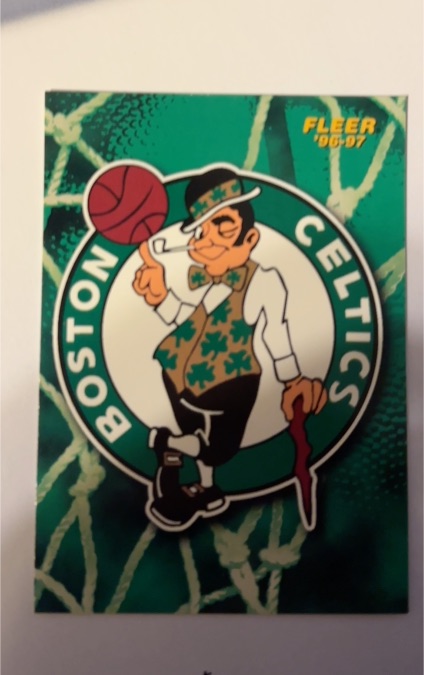 1996-97 Fleer Boston Celtics Logo Card — front