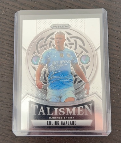 2024-25 Panini Prizm Manchester City Talismen Erling Haaland — front