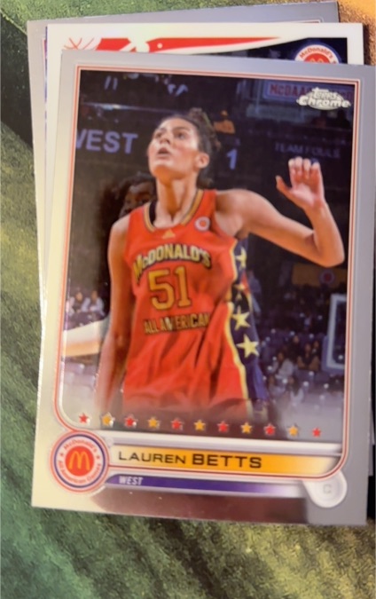 2022 Topps Chrome McDonald's All American #38 Lauren Betts — front
