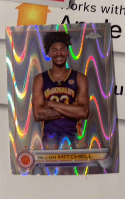 2022 Topps Chrome McDonald's All American RayWave #53 Dillon Mitchell — front