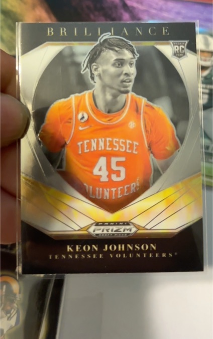 2021 Panini Prizm Draft Picks Brilliance #5 Keon Johnson — front