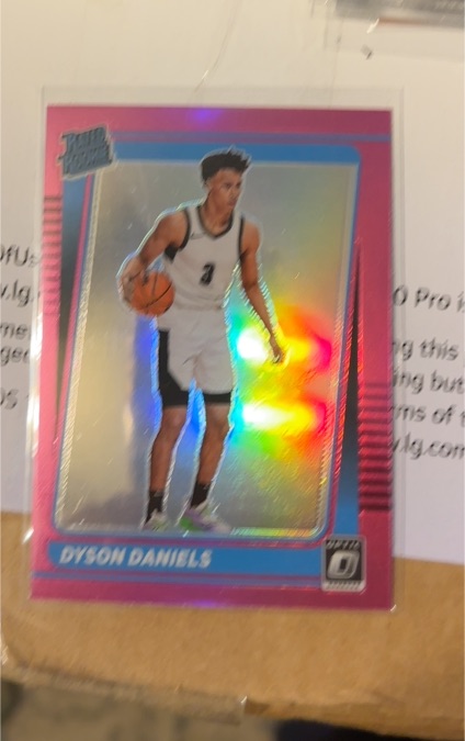 2022-23 Donruss Optic Rated Rookie Pink #7 Dyson Daniels — front