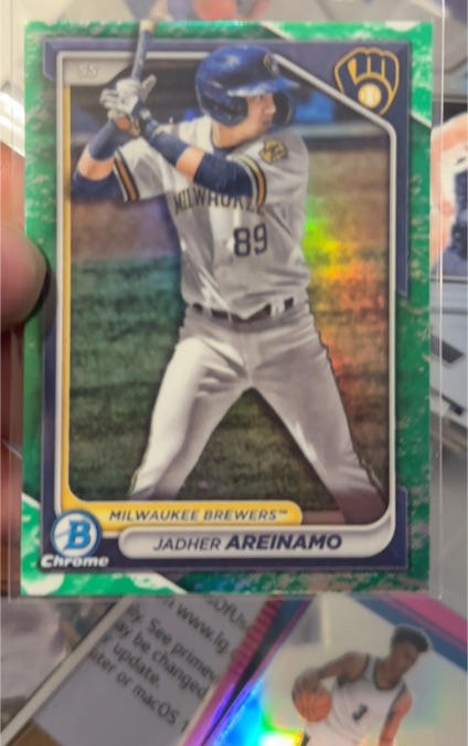 2024 Bowman Chrome #BCP-2 Jadher Areinamo — front