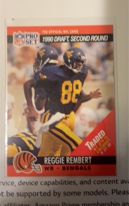 1990 Pro Set #697 Reggie Rembert — front