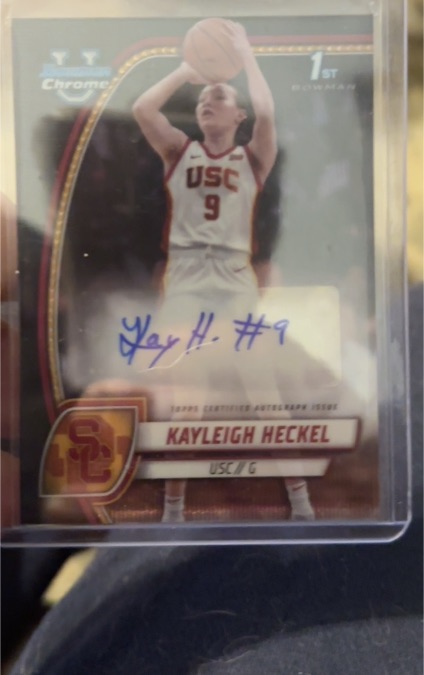 2024-25 Bowman University Chrome #43 Kayleigh Heckel — front