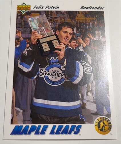 1991-92 Upper Deck #460 Felix Potvin — front