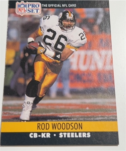 1990 Pro Set #626 Rod Woodson — front