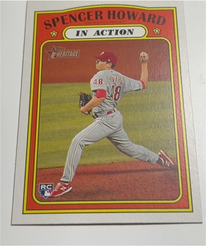 2021 Topps Heritage #106 Spencer Howard — front
