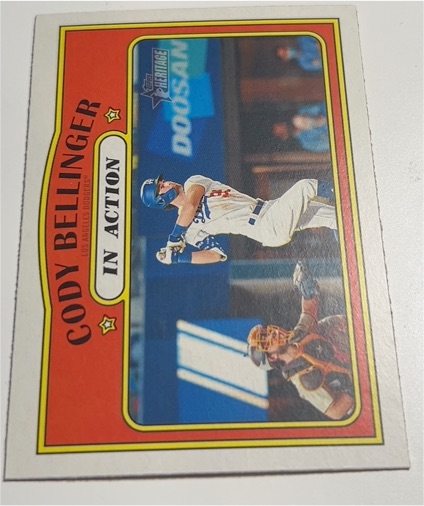 2021 Topps Heritage #174 Cody Bellinger In Action — front