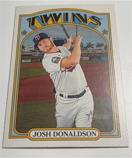 2021 Topps Heritage #198 Josh Donaldson — front