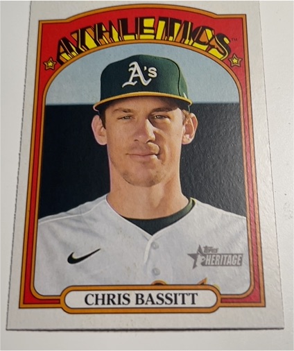 2021 Topps Heritage #214 Chris Bassitt — front