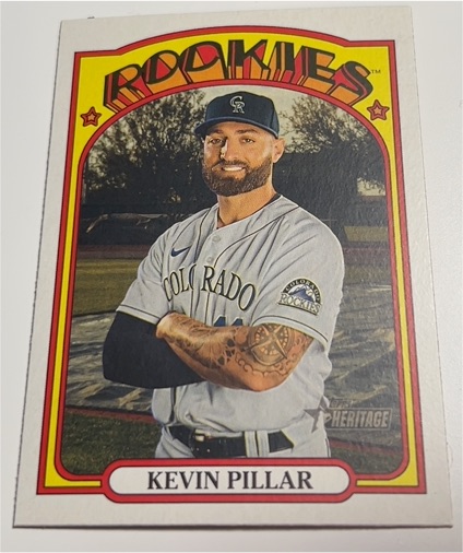 2021 Topps Heritage #236 Kevin Pillar — front