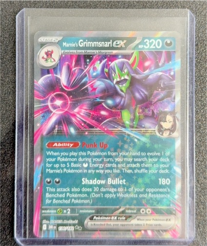2023 Pokémon Scarlet & Violet Destined Rivals #136 Marnie's Grimmsnarl ex — front