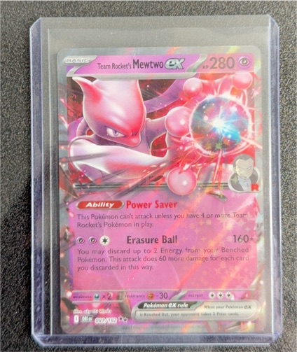 Team Rocket's Mewtwo ex 081/182 Sv10: Destined Rivals — front