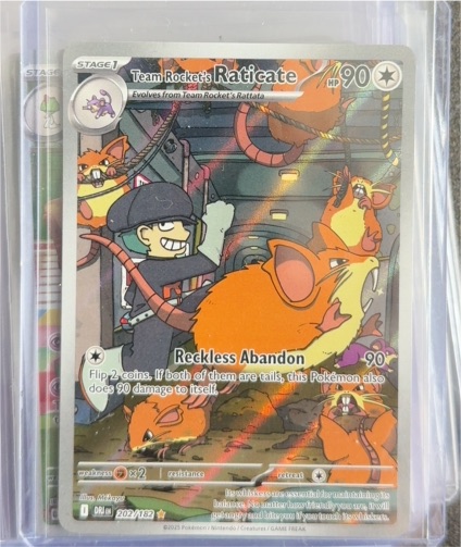 2025 Pokémon Scarlet & Violet SV10: Destined Rivals #202/182 Team Rocket's Raticate — front