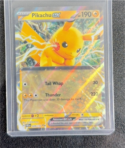 2025 Pokémon SV: Prismatic Evolutions #028 Pikachu ex — front