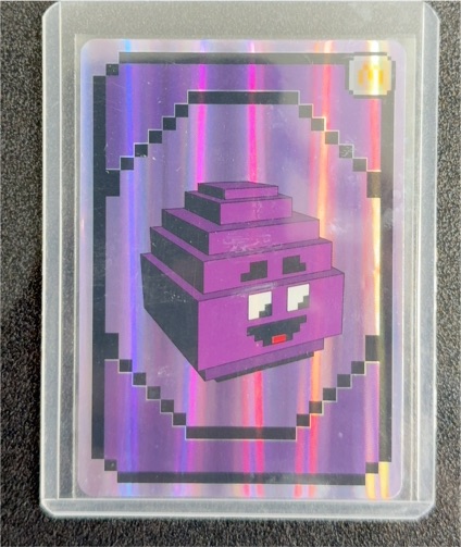 2025 McDonald's Minecraft Grimace Egg — front
