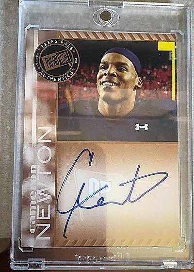 2011 Press Pass Authentics Cam Newton — front