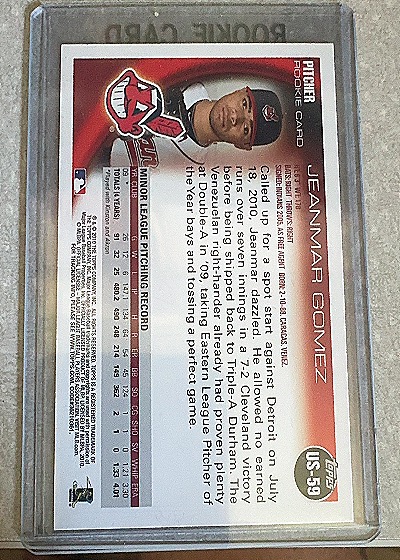 2007 Topps #US-59 Jeanmar Gomez — back