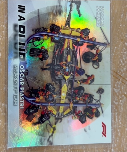 2024 Topps Paddock Pass #BL-8 Oscar Piastri — front