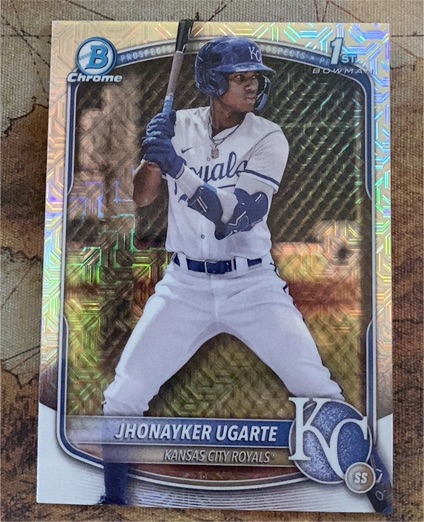 2025 Bowman Chrome #BCP-123 Jhonayker Ugarte — front