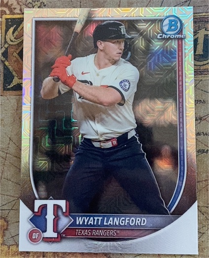 2025 Bowman Chrome #33 Wyatt Langford — front