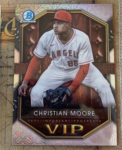 2025 Bowman Chrome #VIP-12 Christian Moore — front