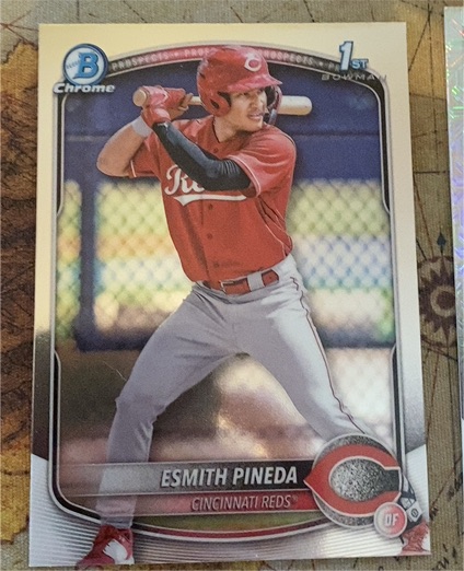 2025 Bowman Chrome #BCP-37 Esmith Pineda — front