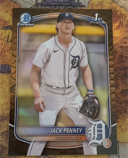 2025 Bowman Chrome Prospects #BCP-60 Jack Penney — front