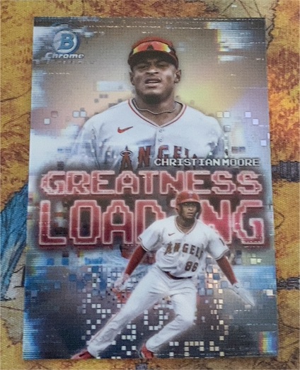 2025 Bowman Chrome #GL-19 Christian Moore Greatness Loading — front
